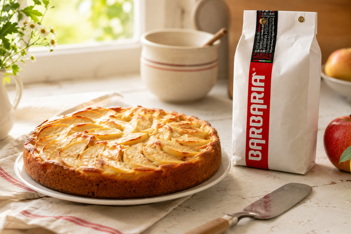 Ricetta: torta di mele con farina Barbarià
